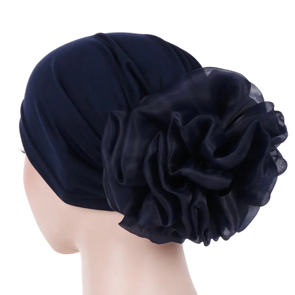 Women's Floral Elastic Bandana Headscarf Hat
