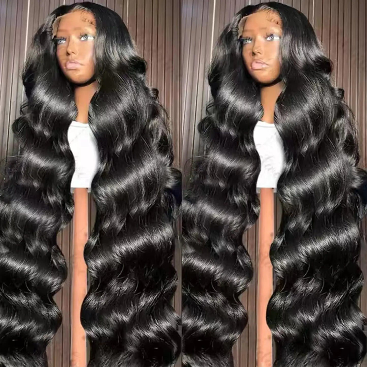 40 Inch Wig Human Hair 200 Density13x4 Lace Front Wigs Human Hair Pre Plucked with Baby Hair Body Wave Frontal Human Hair Wigs For Black Women
