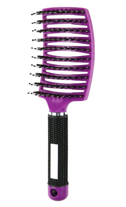Lala Hair Curved Bristle Massage Comb – Multifunctional Styling for Curly Hair