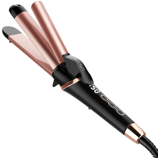 Lala Hair 2 in 1 Hair Straightener and Curler 1 1/4 inch Curling Iron Dual Voltage TravelFlat Iron Curling Iron in One with 4 Adjustable Temp for All Hair Types(Regular Size)