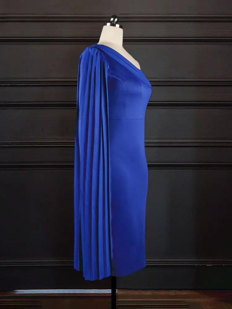 Elegant One Shoulder Plus Size Party Dress for Women