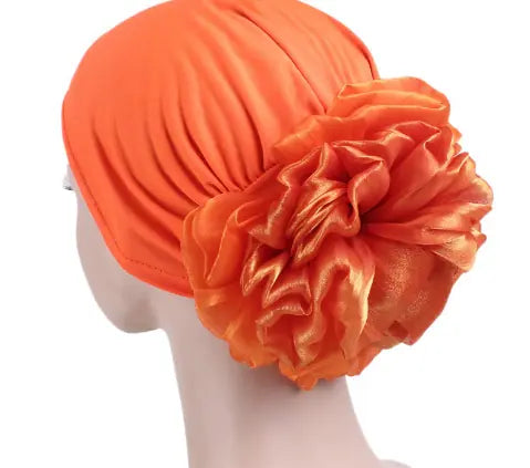 Women's Floral Elastic Bandana Headscarf Hat