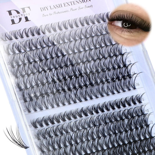Lala Hair Lash Clusters 280Pcs Cluster Eyelash Extensions D Curl Lash Clusters Natural and Wispy Cluster Lashes Mixed 8-16mm Eyelash Clusters Individual Lashes (I Slay-30D 40D)