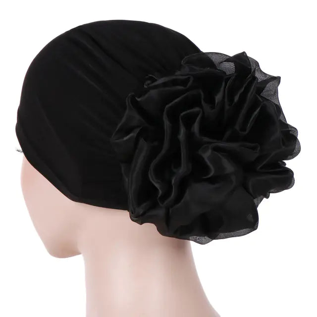 Women's Floral Elastic Bandana Headscarf Hat