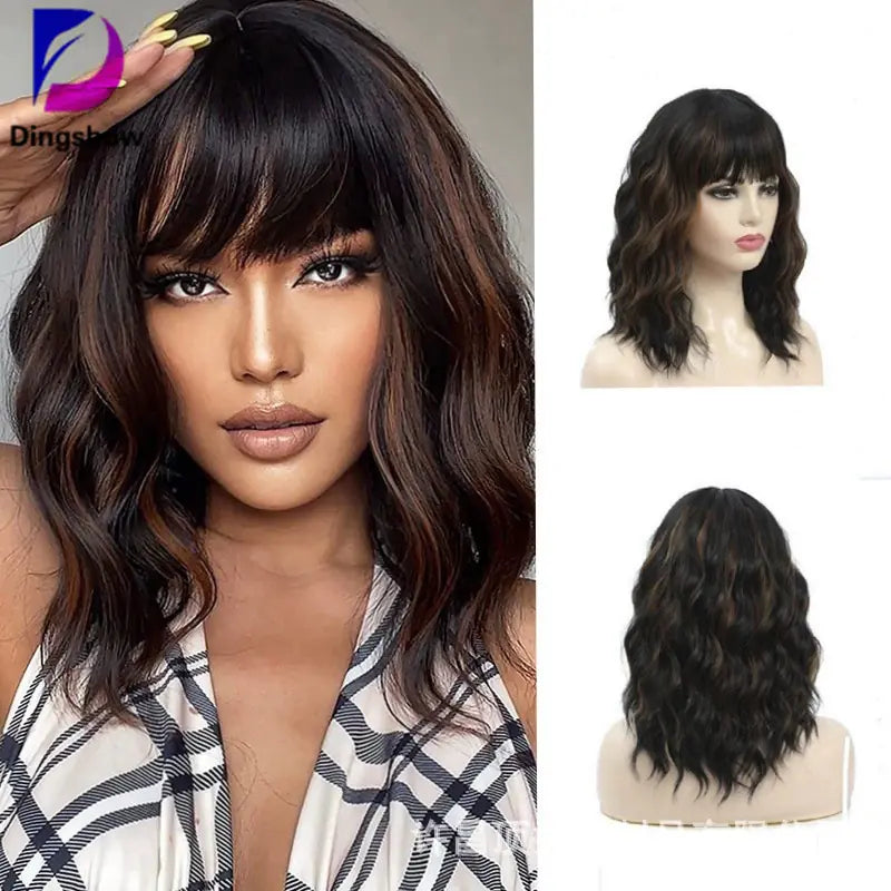 Lala Hair Body Wave Human Hair Wigs with Bangs (Full Machine)
