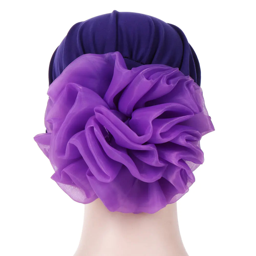 Women's Floral Elastic Bandana Headscarf Hat