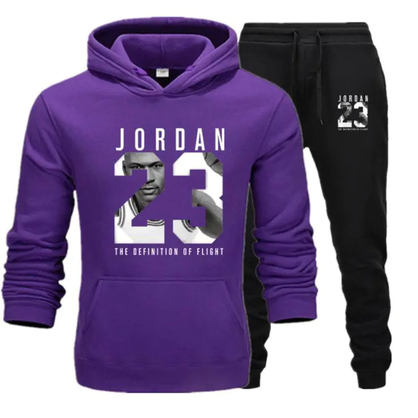 Men's Hoodie Pullover Casual Set & Sports Sweatshirt