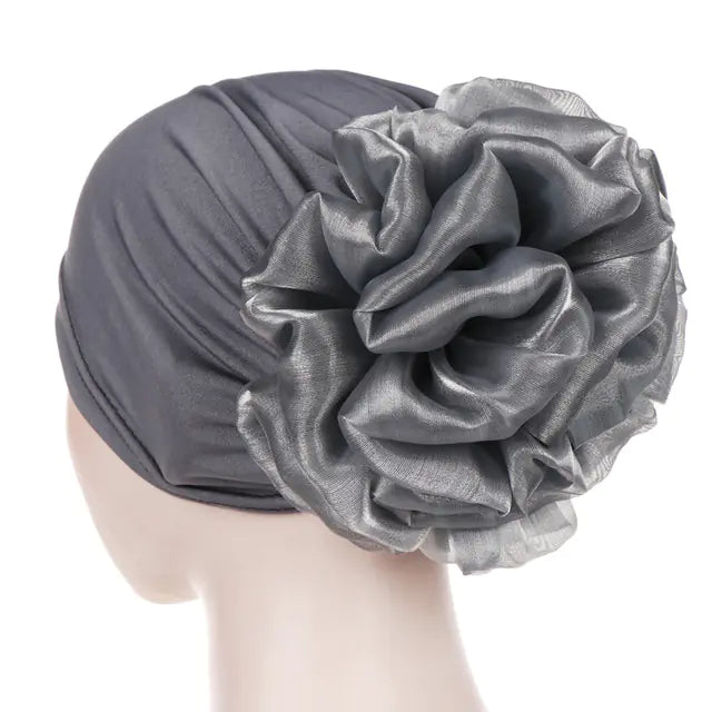 Women's Floral Elastic Bandana Headscarf Hat