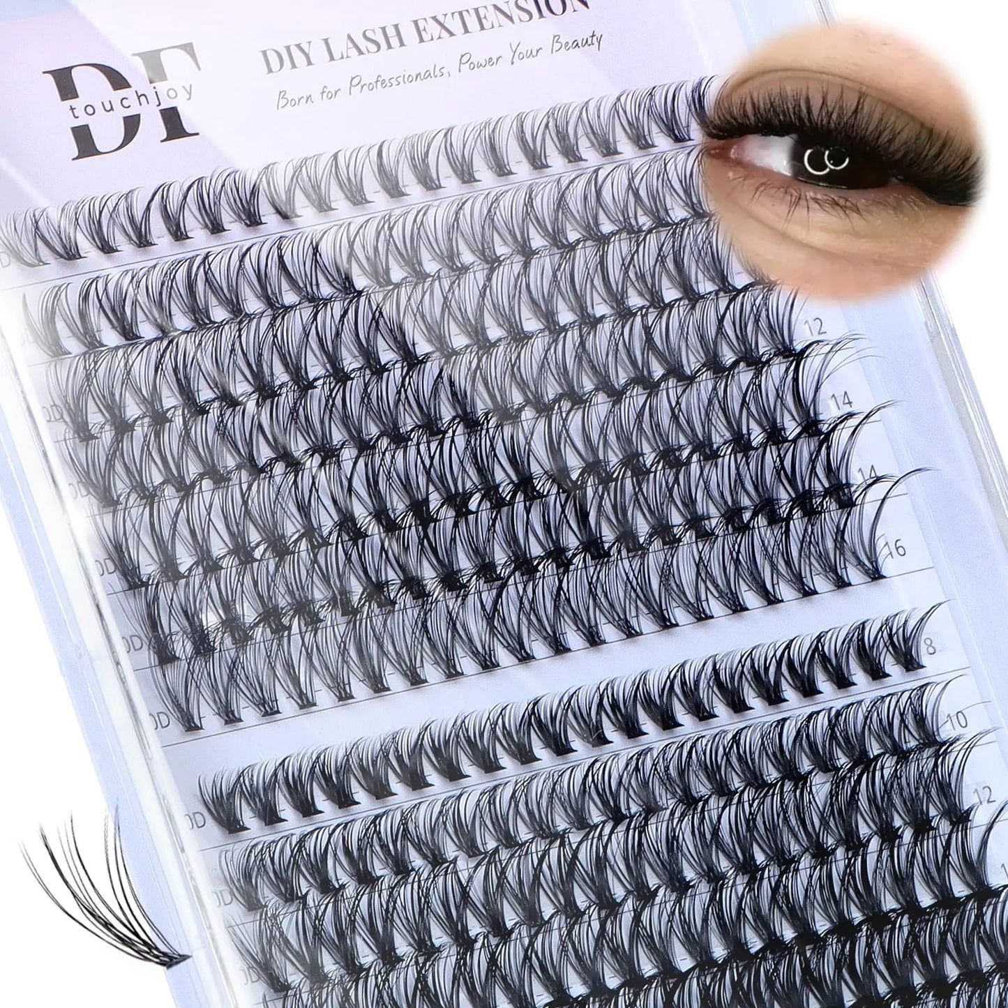 Lala Hair Lash Clusters 280Pcs Cluster Eyelash Extensions D Curl Lash Clusters Natural and Wispy Cluster Lashes Mixed 8-16mm Eyelash Clusters Individual Lashes (I Slay-30D 40D)