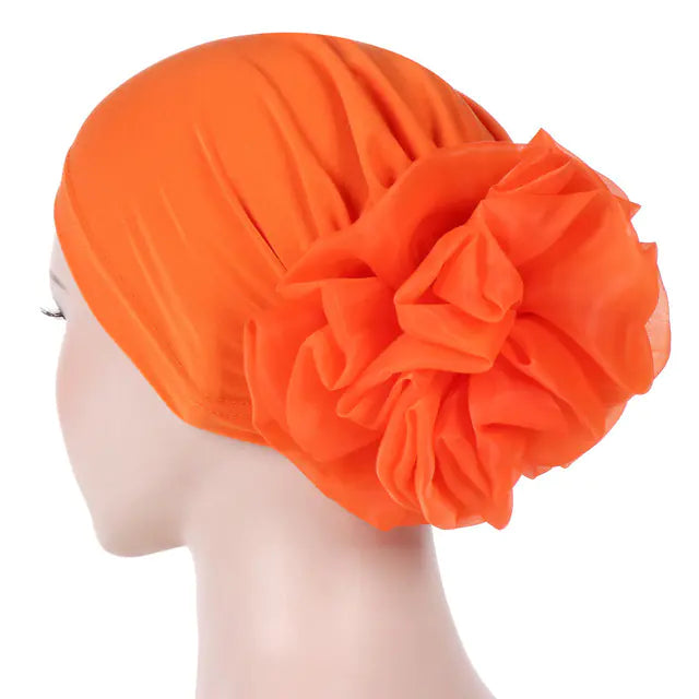 Women's Floral Elastic Bandana Headscarf Hat