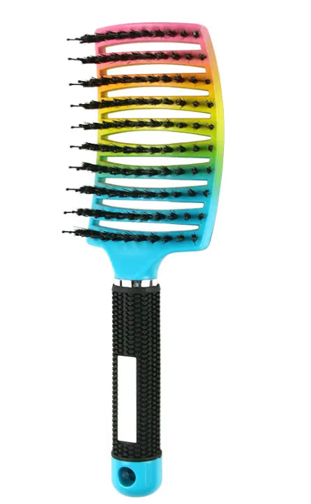 Lala Hair Curved Bristle Massage Comb – Multifunctional Styling for Curly Hair