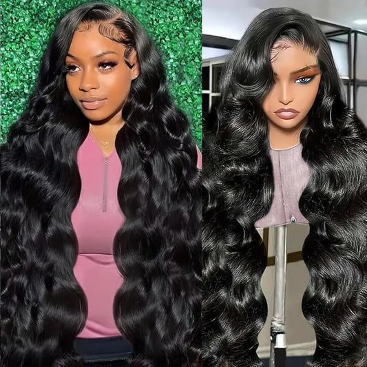 Lala Hair Body Wave Lace Front Wigs Human Hair 26 inch 180% Density 13x4 HD Transparent Lace Frontal Wigs Human Hair Pre Plucked With Baby Hair Human Hair Lace Front Wigs Body Wave Glueless Wig Natural Color